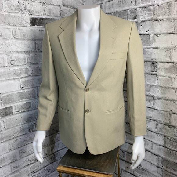 Vintage 90s Union Made Tradizioni Wool Two Button Blazer Sport Coat - Picture 1 of 15
